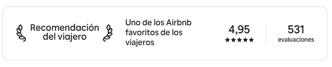 Recomendado por viajeros en Airbnb